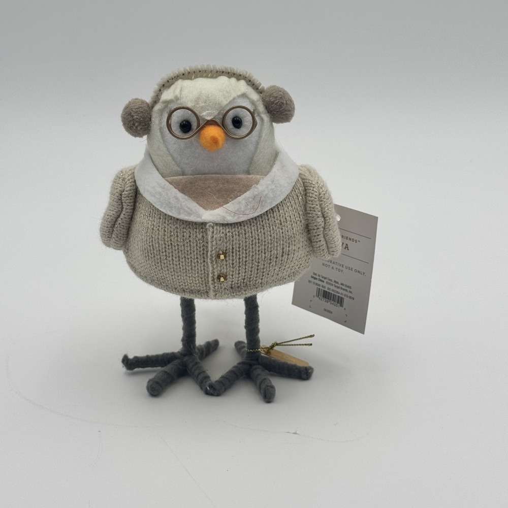 Wondershop Featherly Friends Heiwa 2024 Bird Glasses Earmuffs Sweater Target NWT